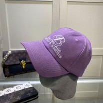 Balenciaga BB Hotels Resorts Cap In Purple
