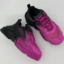 Balenciaga Triple S Sneakers Color Gradient UniseX In RoseBlack