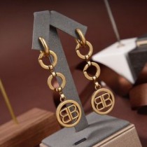 Balenciaga Force BB Earrings In Gold