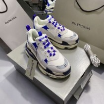 Balenciaga Triple S Sneakers Multi-Patches UniseX In GrayBlue