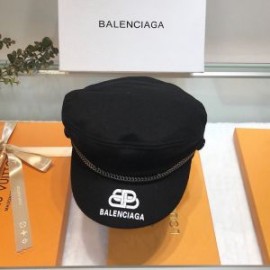 Balenciaga BB Military Cap In Black