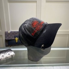 Balenciaga BB Mode Destroyed Piercing Cap In Gray