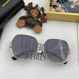 Balenciaga BL1190 Invisible Square Sunglasses In Purple