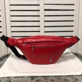 Balenciaga B Beltpack Calfskin In Red