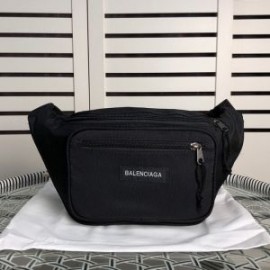 Balenciaga EXplorer Beltpack Patched Nylon In Black