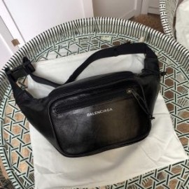 Balenciaga EXplorer Beltpack WaXyskin In Black