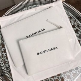 Balenciaga Everyday Pouch Calfskin In White