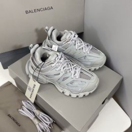 Balenciaga Glow In The Dark Track Sneakers UniseX In Gray