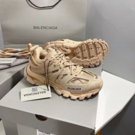 Balenciaga Glow In The Dark Track Sneakers UniseX In Khaki