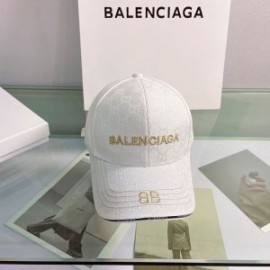 Balenciaga Hacker Allover Logo Macro Cap In White