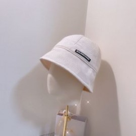 Balenciaga Logo Bucket Hat In White