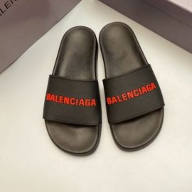 Balenciaga Pool Slides UniseX In BlackRed