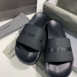 Balenciaga Pool Slides UniseX In Black