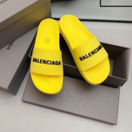 Balenciaga Pool Slides UniseX In Yellow