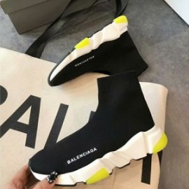 Balenciaga Speed Sneakers Knit UniseX In BlackLemon