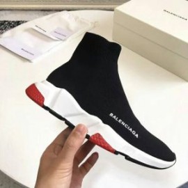 Balenciaga Speed Sneakers Knit UniseX In BlackRed