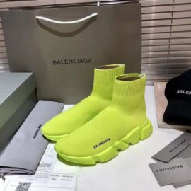 Balenciaga Speed Sneakers Knit UniseX In Lemon