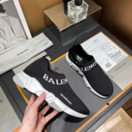 Balenciaga Speed Sneakers Logo Low Knit UniseX In BlackGray