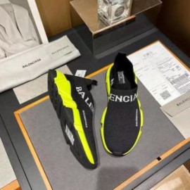 Balenciaga Speed Sneakers Logo Low Knit UniseX In BlackLemon