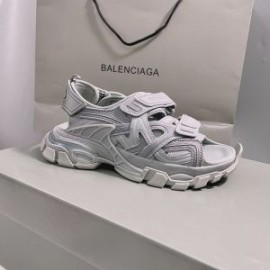 Balenciaga Track Sandals Rubber UniseX In Gray