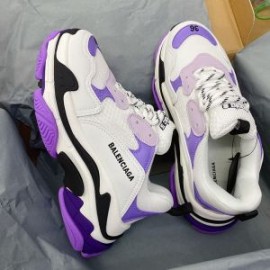 Balenciaga Triple S Sneakers Women In WhitePurple