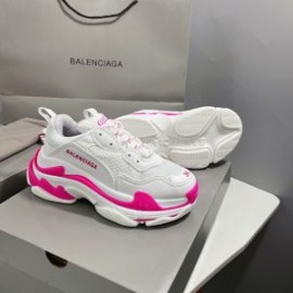 Balenciaga Triple S Sneakers Women In WhiteRose