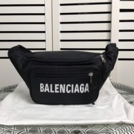 Balenciaga Wheel Beltpack Canvas In BlackWhite