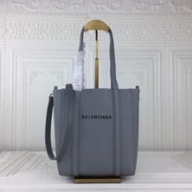 Balenciaga XXS Everyday Tote Bag Grained Calfskin In Sky Blue